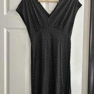 Black and White Patterned Dress